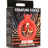 Creature Cocks Beast Mode Silicone Cock Ring - Red Xr LLC