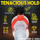 Creature Cocks Beast Mode Silicone Cock Ring - Red Xr LLC