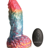 Creature Cocks Rainbow Phoenix Vibrating Dildo w/Remote Control - Rainbow Xr LLC