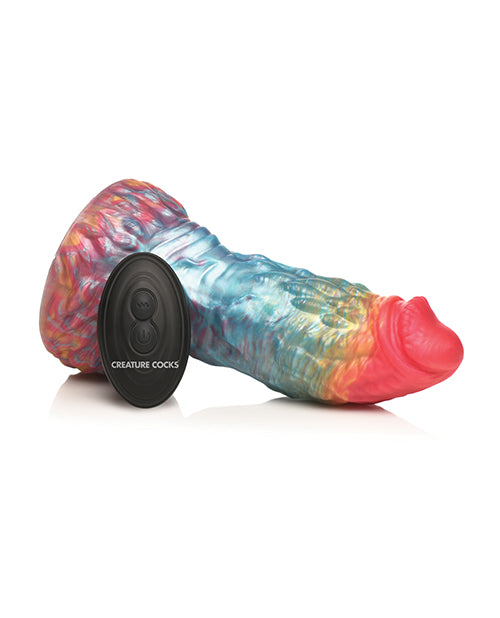 Creature Cocks Rainbow Phoenix Vibrating Dildo w/Remote Control - Rainbow Xr LLC