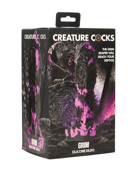 Creature Cocks Grim Silicone Dildo - Black/Purple Xr LLC