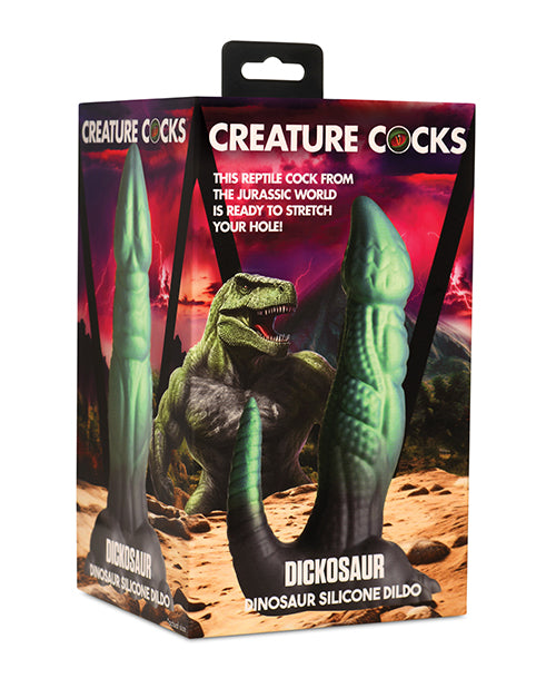 Creature Cocks Dickosaur Dinosaur Silicone Dildo  - Black/Teal Xr LLC