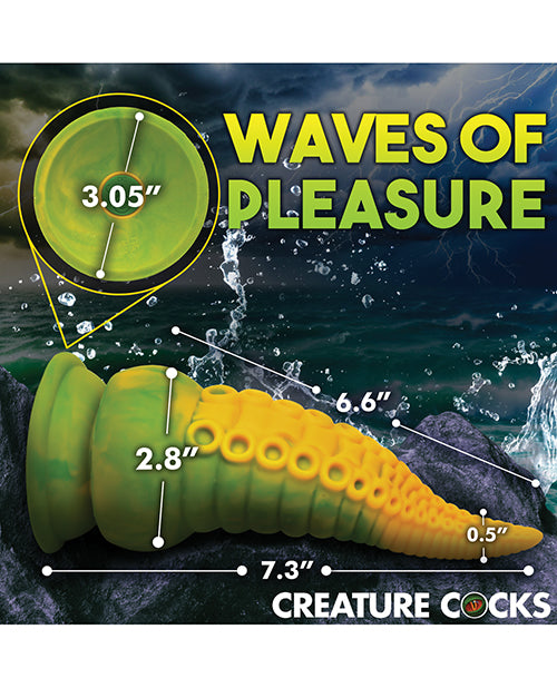 Creature Cocks Monstropus 2.0 Vibrating Tentacle Silicone Dildo - Yellow/Green Xr LLC