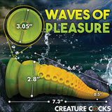 Creature Cocks Monstropus 2.0 Vibrating Tentacle Silicone Dildo - Yellow/Green Xr LLC