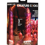 Creature Cocks Nymphoid Ovipositor Silicone Dildo w/Eggs - Multi Color Xr LLC