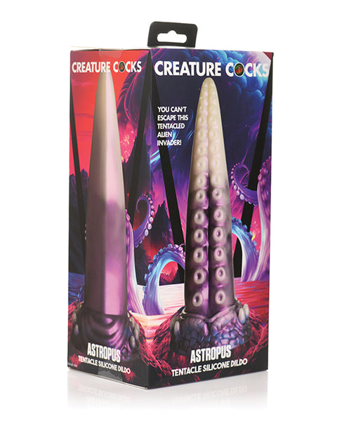 Creature Cocks Astropus Tentacle Silicone Dildo - Purple/White Xr LLC