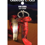 Creature Cocks King Cobra Silicone Key Chain - Black/Red Xr LLC