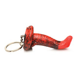 Creature Cocks King Cobra Silicone Key Chain - Black/Red Xr LLC