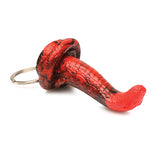 Creature Cocks King Cobra Silicone Key Chain - Black/Red Xr LLC