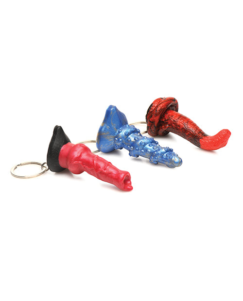 Creature Cocks Hell-Hound, Lord Kraken, & King Cobra Silicone Key Chain Set - Pack of 3 Multi Color Xr LLC