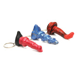 Creature Cocks Hell-Hound, Lord Kraken, & King Cobra Silicone Key Chain Set - Pack of 3 Multi Color Xr LLC