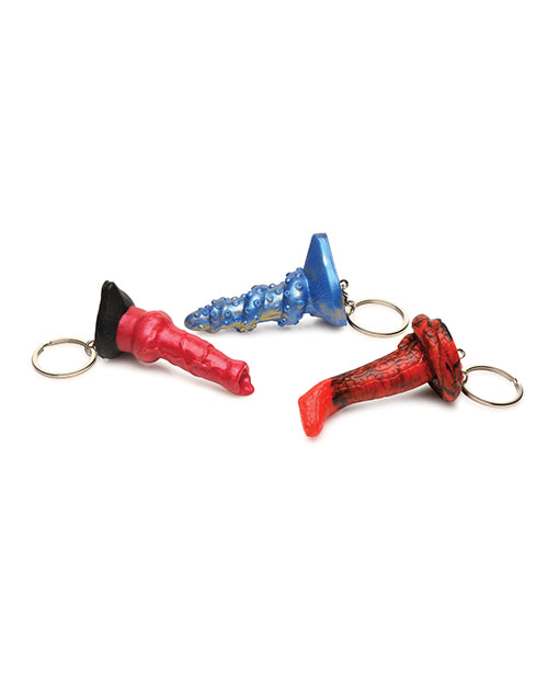 Creature Cocks Hell-Hound, Lord Kraken, & King Cobra Silicone Key Chain Set - Pack of 3 Multi Color Xr LLC