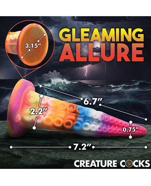 Creature Cocks Luminoctopus Glow-in-the-Dark Tentacle Dildo - Rainbow Xr LLC