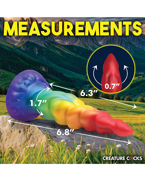 Creature Cocks Magic Rider Unicorn Silicone Dildo - Rainbow Xr LLC