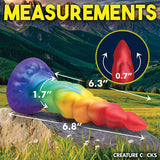 Creature Cocks Magic Rider Unicorn Silicone Dildo - Rainbow Xr LLC