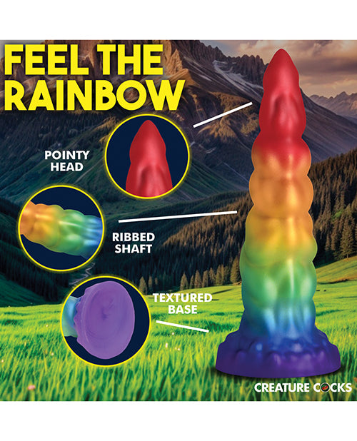 Creature Cocks Magic Rider Unicorn Silicone Dildo - Rainbow Xr LLC