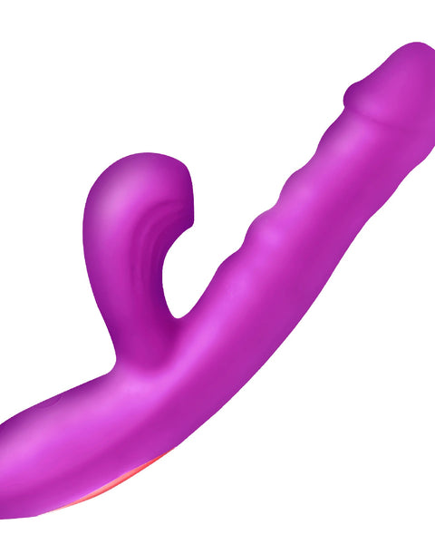 Thrust Wave Thrusting and Sucking Rabbit Vibrator  - Purple INM-AH436