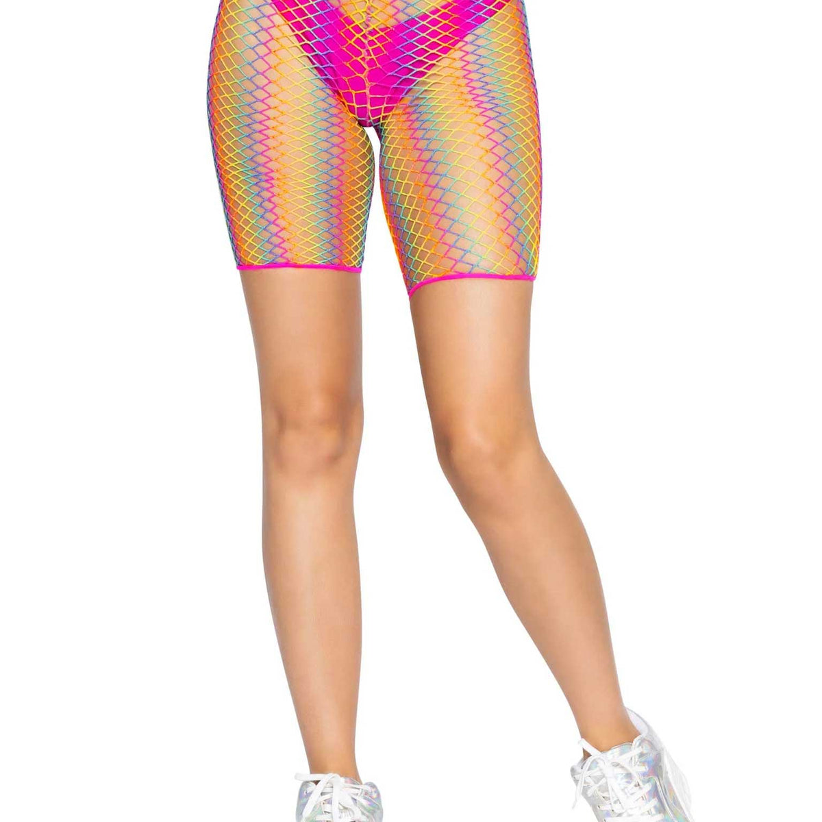 Ombre Rainbow Biker Shorts - One Size - Rainbow LA-8883RNBOS