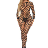 Crotchless Bodystocking - One Size - Black PKL-27059BLKOS