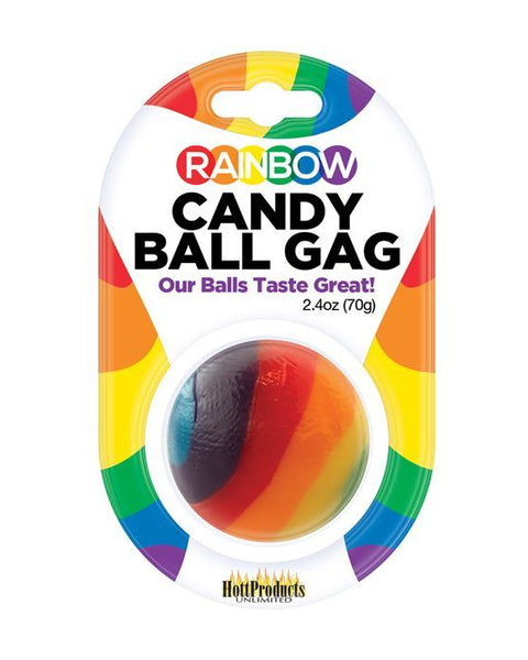 Rainbow Candy Ball Gag - Strawberry Capricho Adult Store