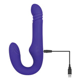 Eve's Ultimate Thrusting Strapless Strap-on - Purple Sale Specials