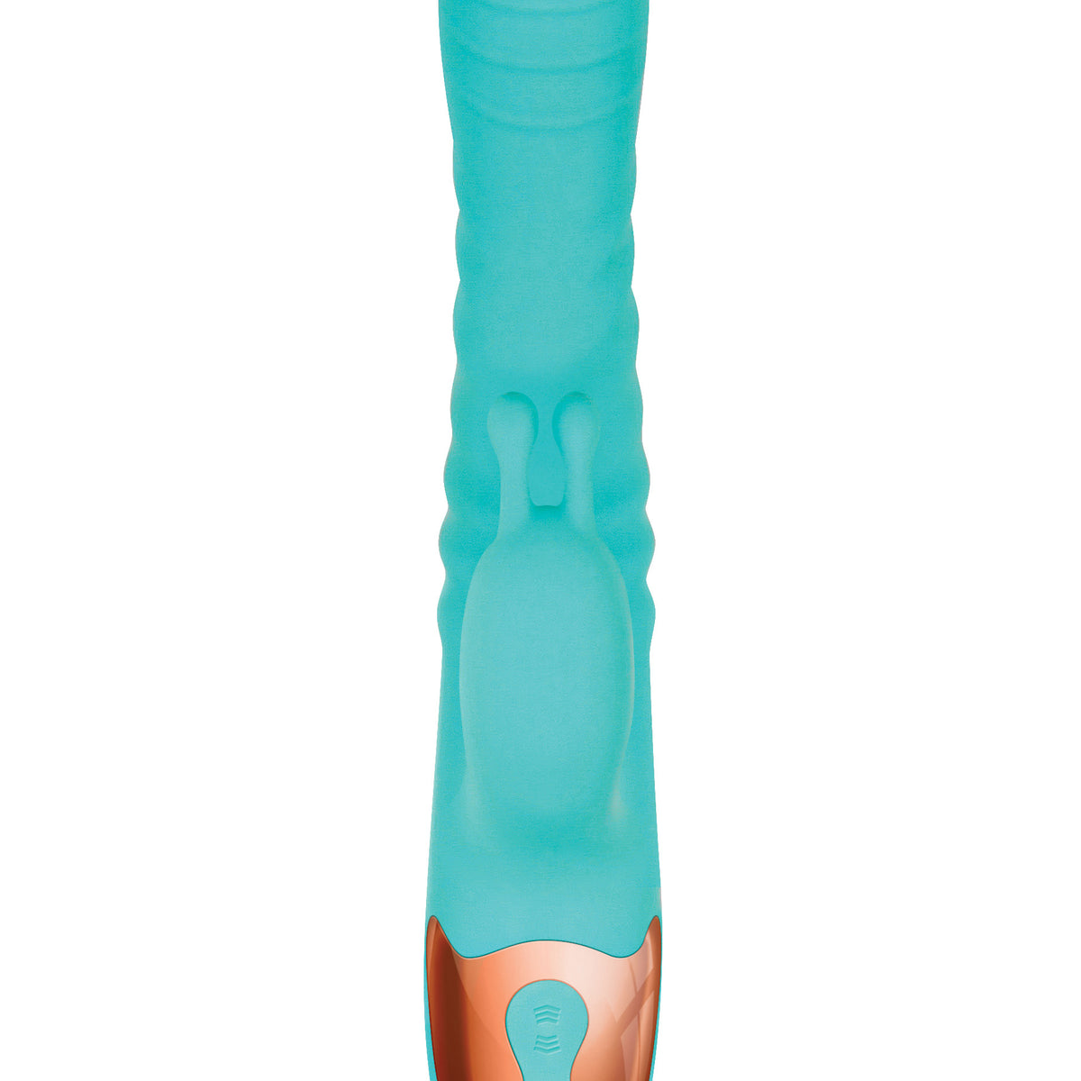 Heat Me Up Warming Rabbit Thruster - Aqua Sale Specials