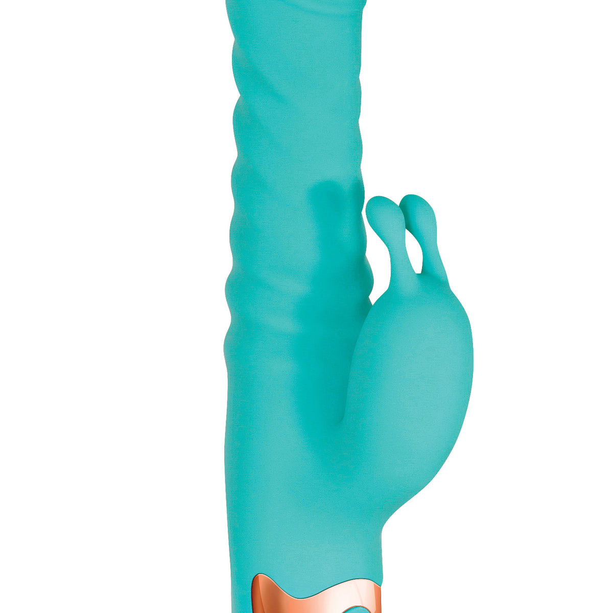 Heat Me Up Warming Rabbit Thruster - Aqua Sale Specials