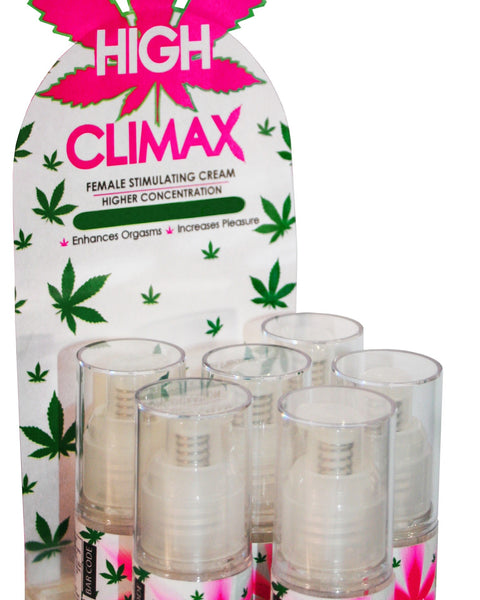 High Climax Female Stimulating Cream - 0.5 Fl. Oz. / 15 ml - 6 Count Display Body Action