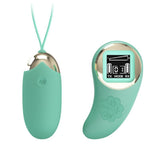 Mina Vibrating Remote Control Egg - Turquoise Pretty Love