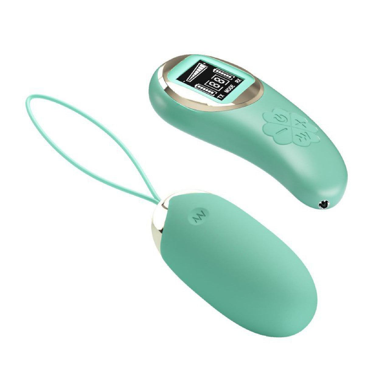 Mina Vibrating Remote Control Egg - Turquoise Pretty Love