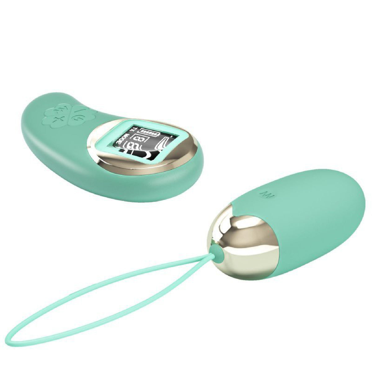 Mina Vibrating Remote Control Egg - Turquoise Pretty Love