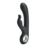 Pretty Love Carina 7 Function Rabbit Syle Vibrator - Black Pretty Love