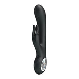 Pretty Love Carina 7 Function Rabbit Syle Vibrator - Black Pretty Love