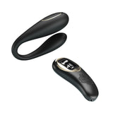 Nathan Double Pleasure Remote Control Vibrator -  Black Pretty Love