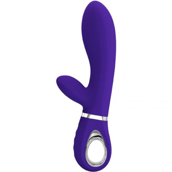 Thomas Super Soft Silicone Rabbit Vibrator -  Purple Pretty Love