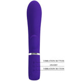 Thomas Super Soft Silicone Rabbit Vibrator -  Purple Pretty Love