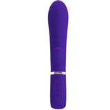 Thomas Super Soft Silicone Rabbit Vibrator -  Purple Pretty Love