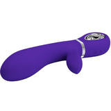 Thomas Super Soft Silicone Rabbit Vibrator -  Purple Pretty Love