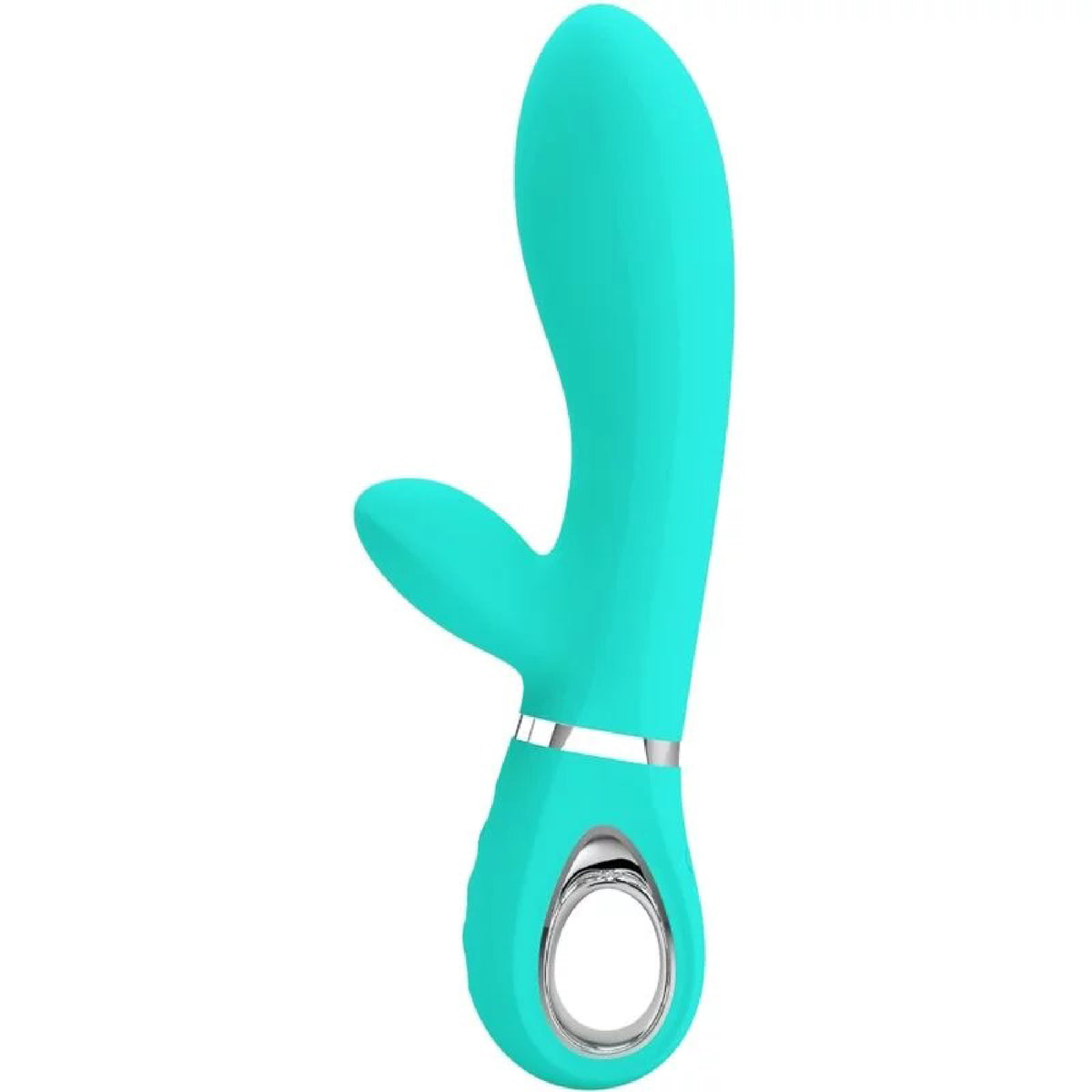 Thomas Super Soft Silicone Rabbit Vibrator -  Turquoise Pretty Love