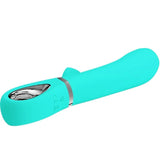 Thomas Super Soft Silicone Rabbit Vibrator -  Turquoise Pretty Love