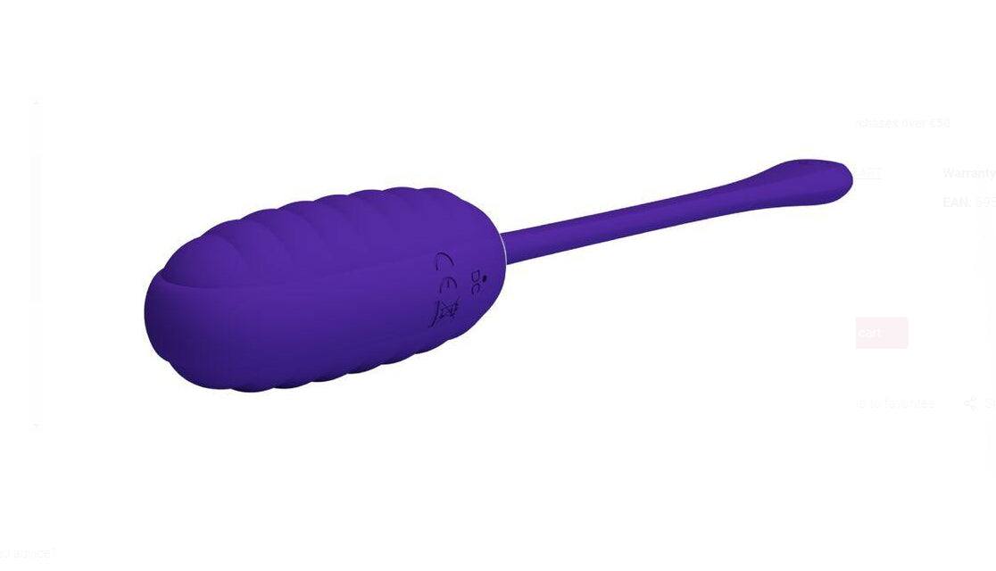 Kirk Rechargeable Vibrating Egg - Purple Pretty Love