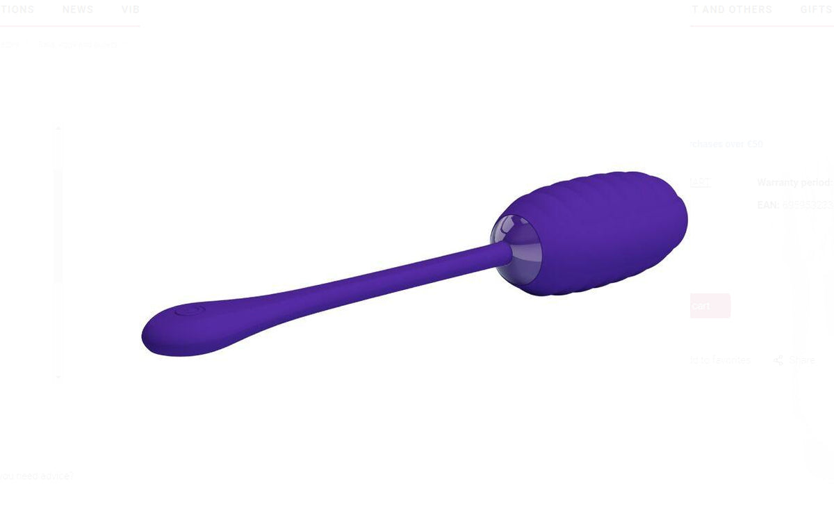 Kirk Rechargeable Vibrating Egg - Purple Pretty Love