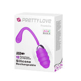 Pretty Love Franklin Rechargeable Egg Vibe - Purple Pretty Love