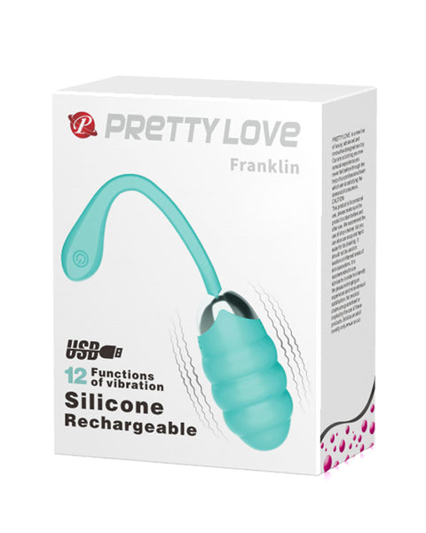 Pretty Love Franklin Rechargeable Vibrating Egg - Mint Pretty Love