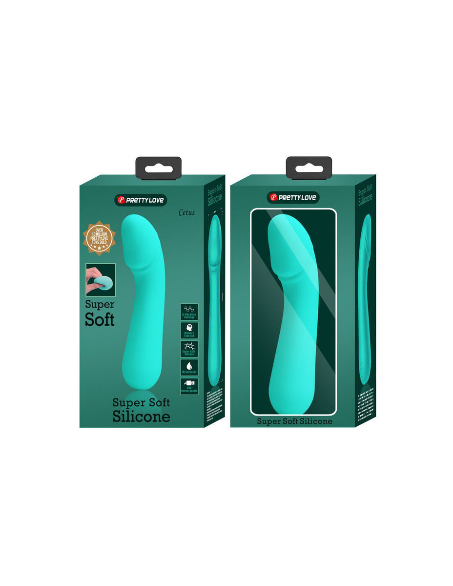 Cetus Rechargeable Vibrator - Turquoise Pretty Love