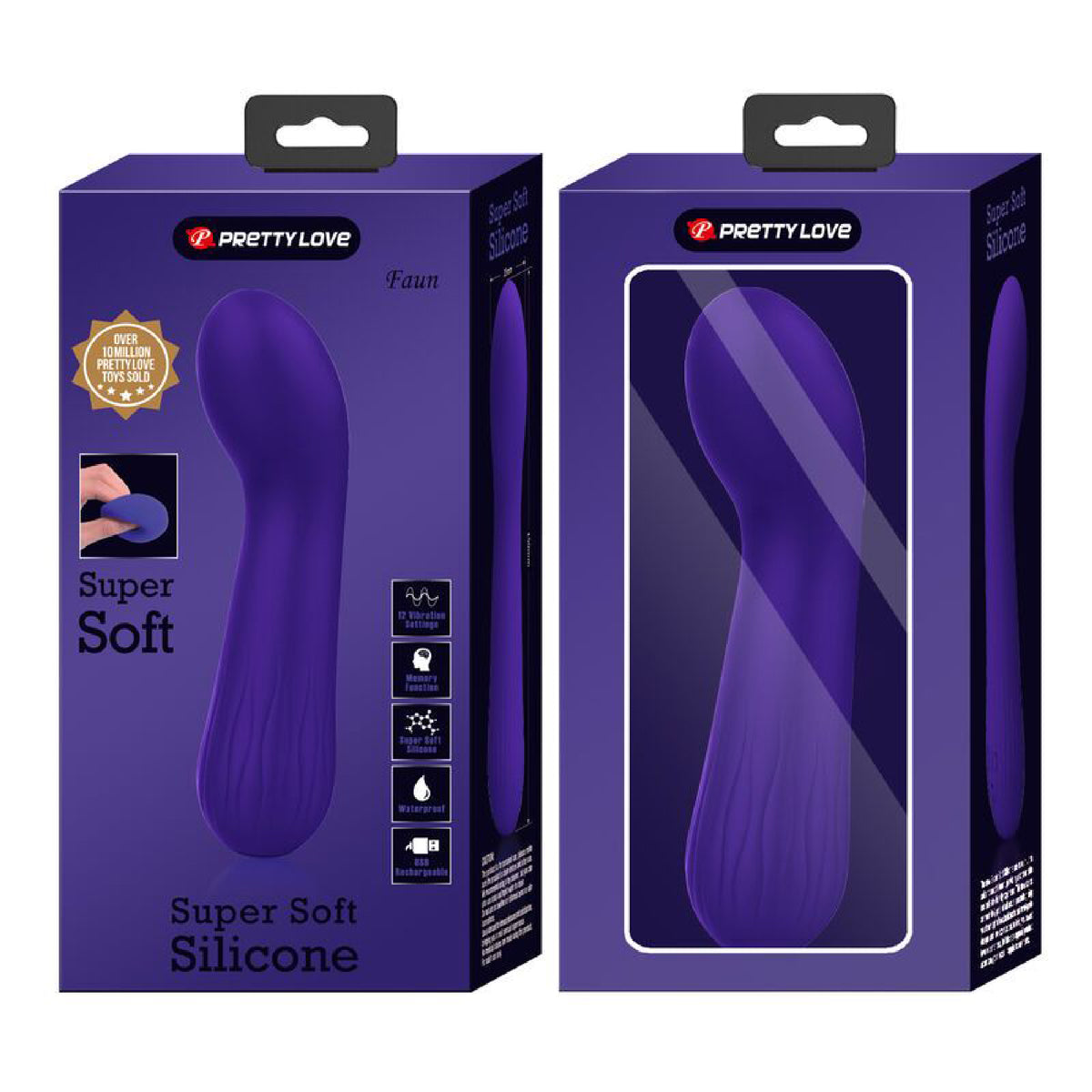 Faun Rechargeable Vibrator - Purple Pretty Love