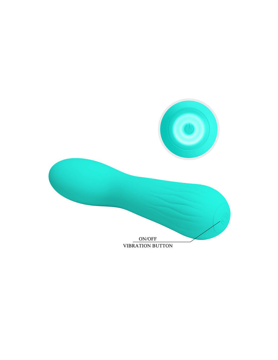 Faun Rechargeable Vibrator - Turquoise Pretty Love