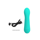 Faun Rechargeable Vibrator - Turquoise Pretty Love