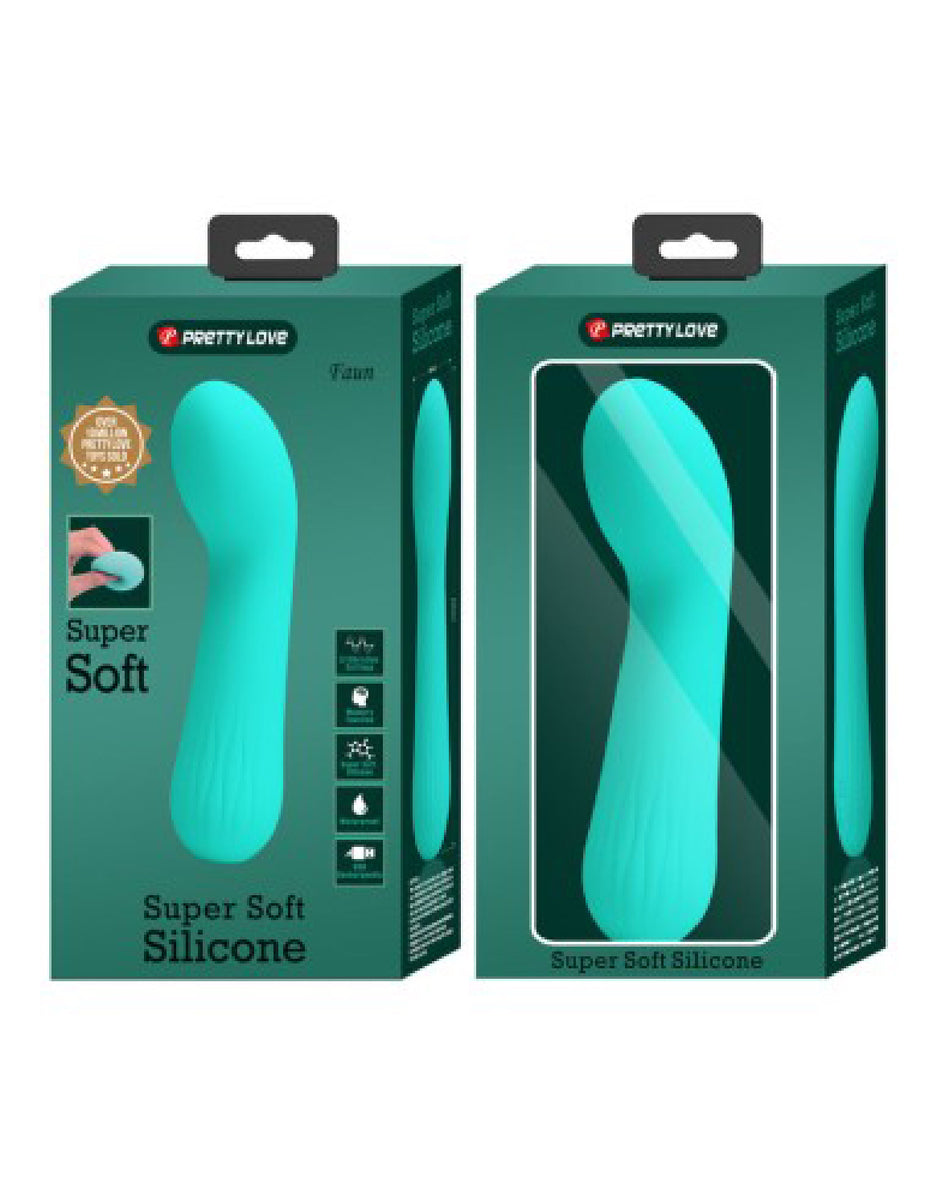 Faun Rechargeable Vibrator - Turquoise Pretty Love