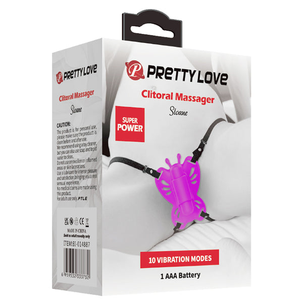 Pretty Love Sloane Battery Powered Clit Stim -  Fuchsia Pretty Love